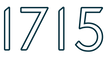 Café 1715 — logo 1715 bleu